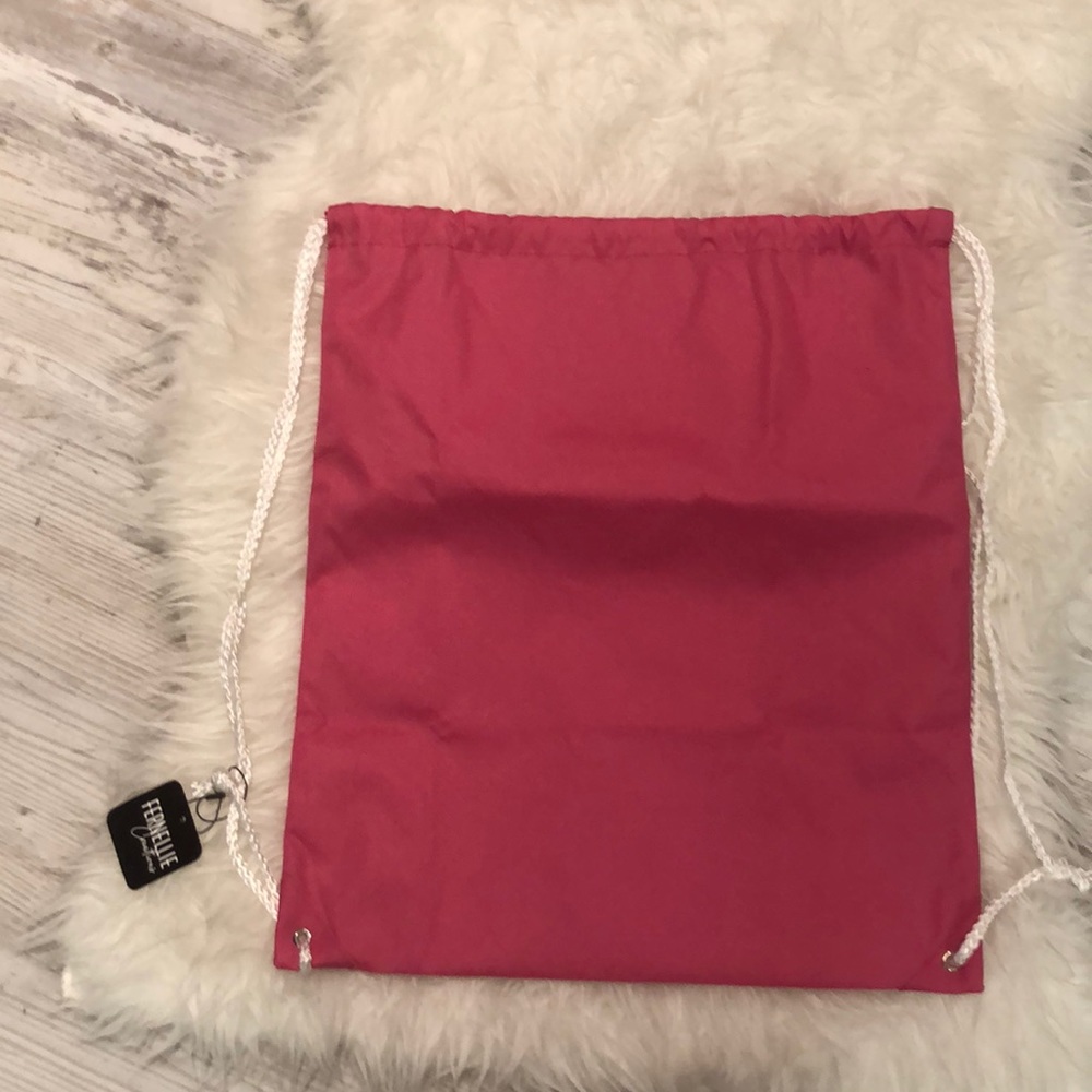 Pink Large String Bag